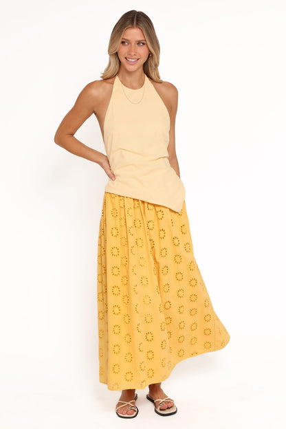 Ilyana Halter Top - Yellow