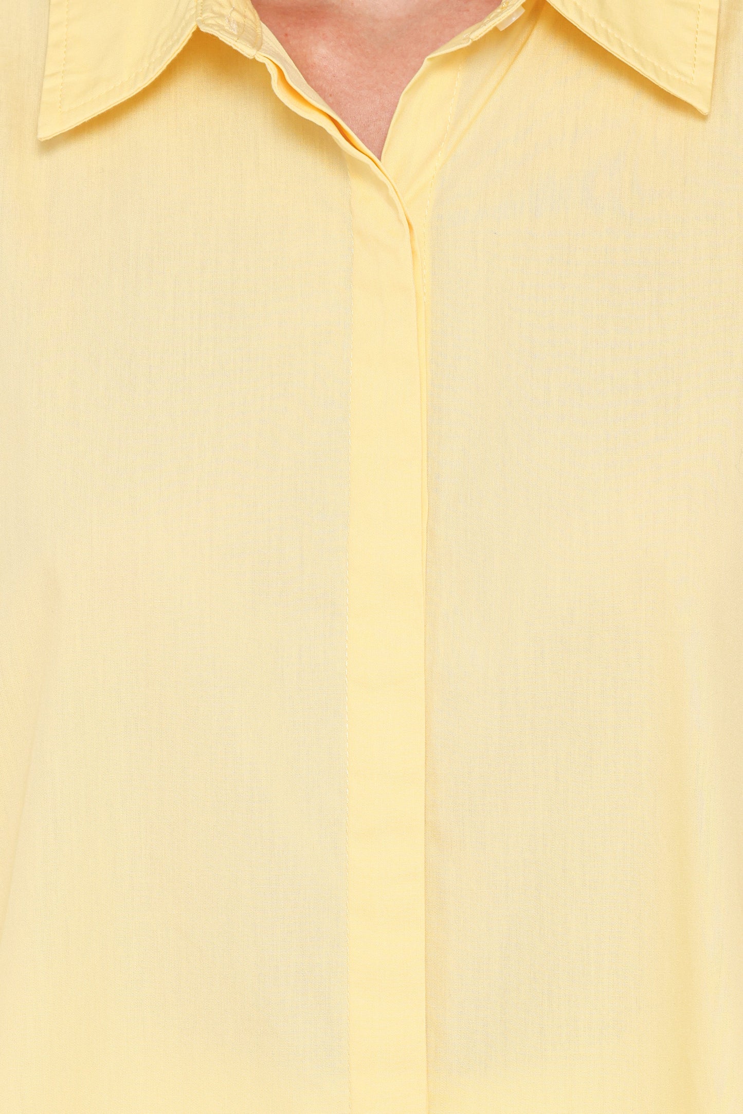 Inez Scallop Shirt - Yellow