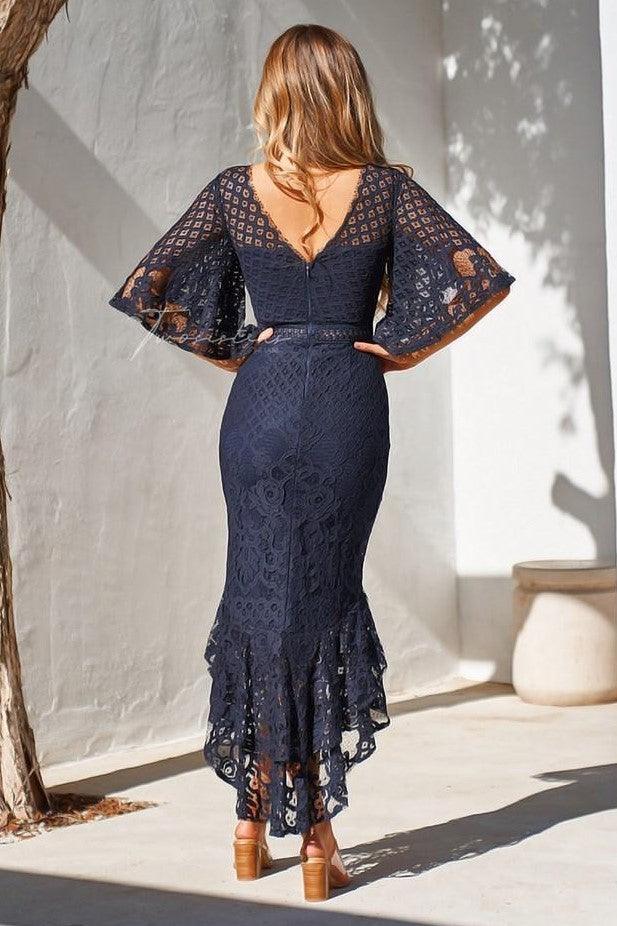 Reyna Dress - Navy
