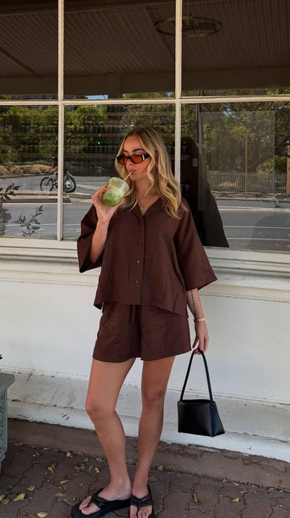 Luna Shorts - Chocolate